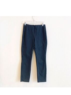 rag & bone Navy Pinstripe Tapered Trousers